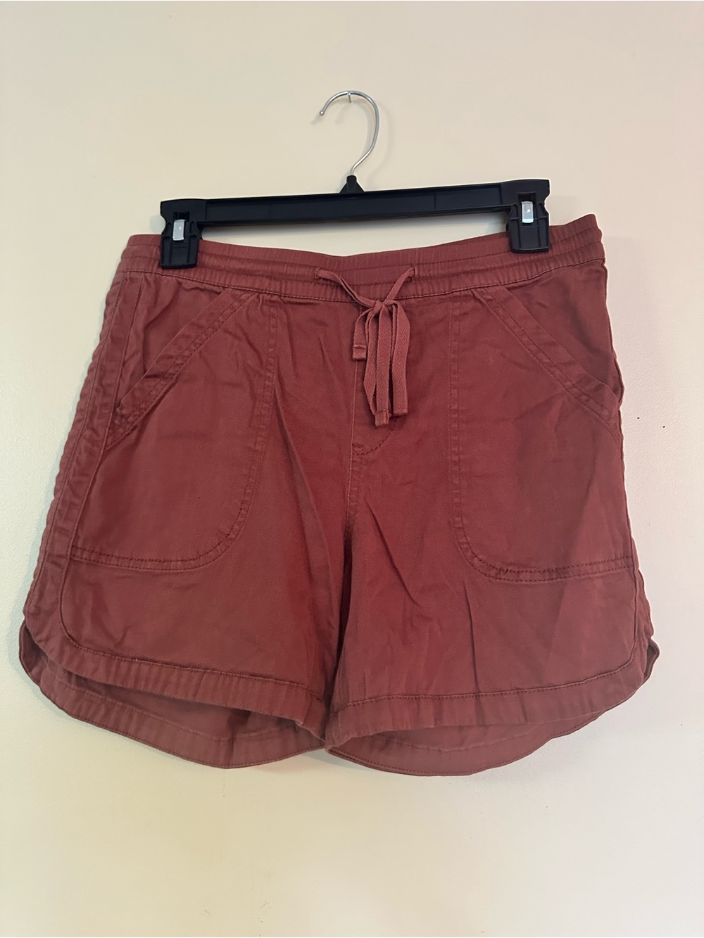 UNIONBAY Women's Drawstring Shorts in Burnt Rust